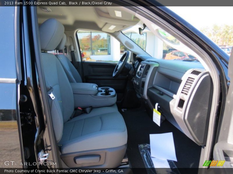Black / Black/Diesel Gray 2013 Ram 1500 Express Quad Cab