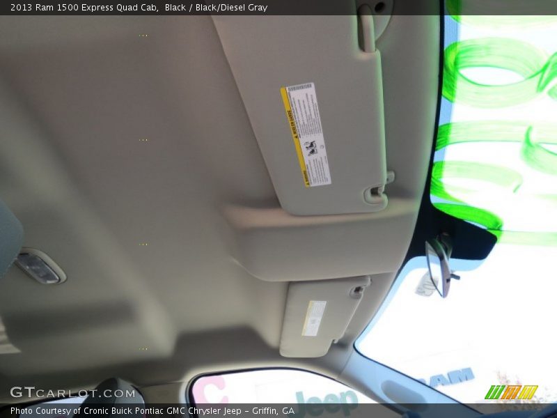 Black / Black/Diesel Gray 2013 Ram 1500 Express Quad Cab