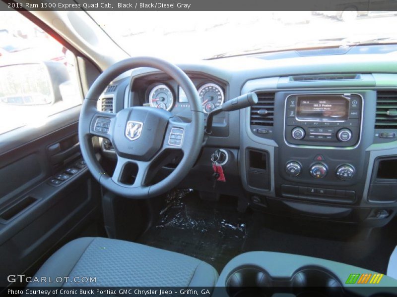 Black / Black/Diesel Gray 2013 Ram 1500 Express Quad Cab