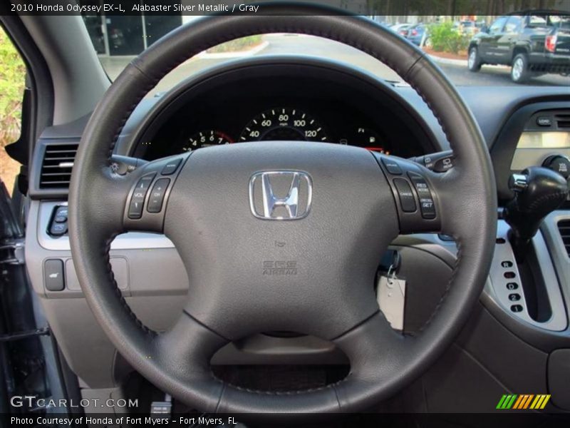 Alabaster Silver Metallic / Gray 2010 Honda Odyssey EX-L