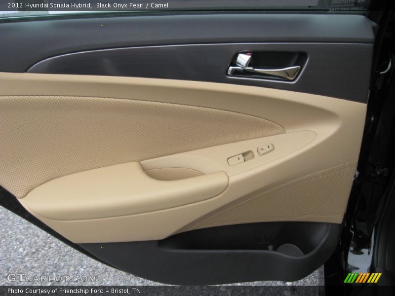 Black Onyx Pearl / Camel 2012 Hyundai Sonata Hybrid