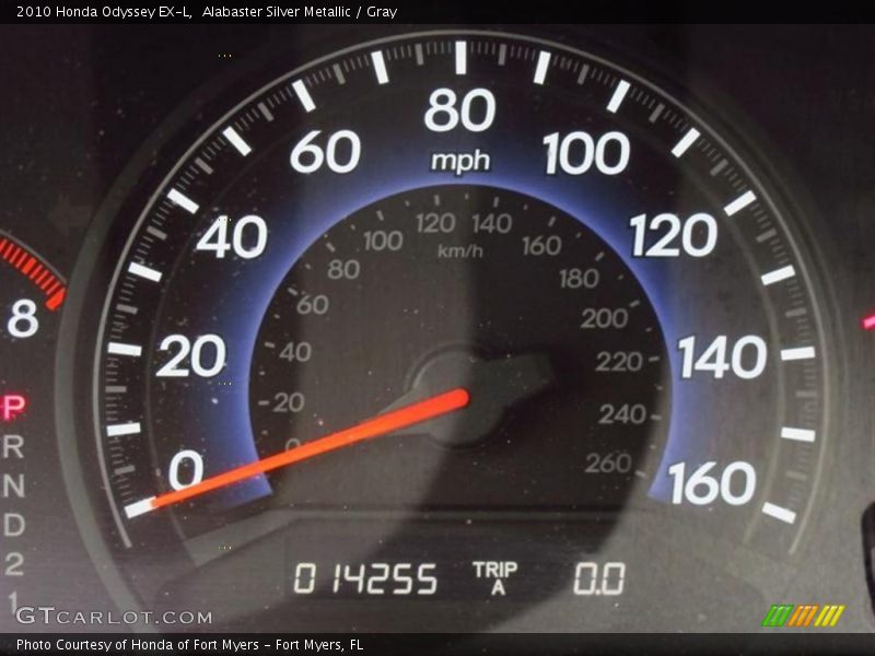 Alabaster Silver Metallic / Gray 2010 Honda Odyssey EX-L