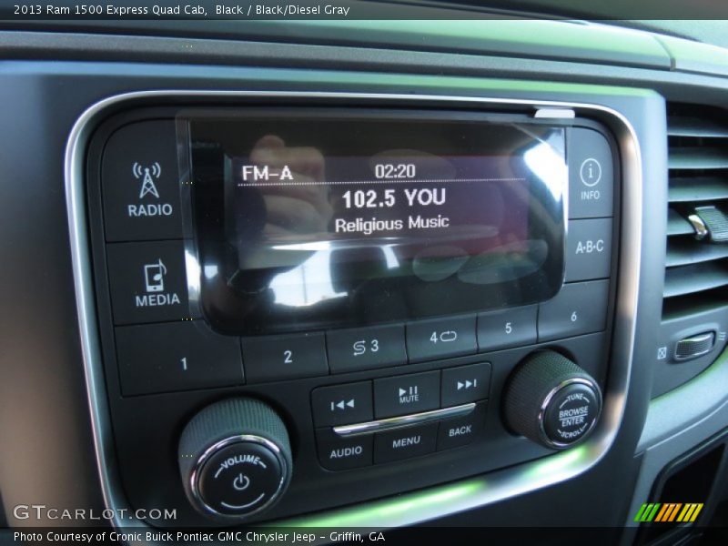 Black / Black/Diesel Gray 2013 Ram 1500 Express Quad Cab