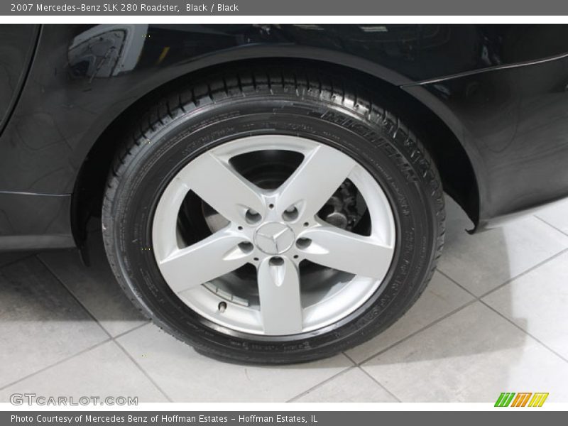 Black / Black 2007 Mercedes-Benz SLK 280 Roadster