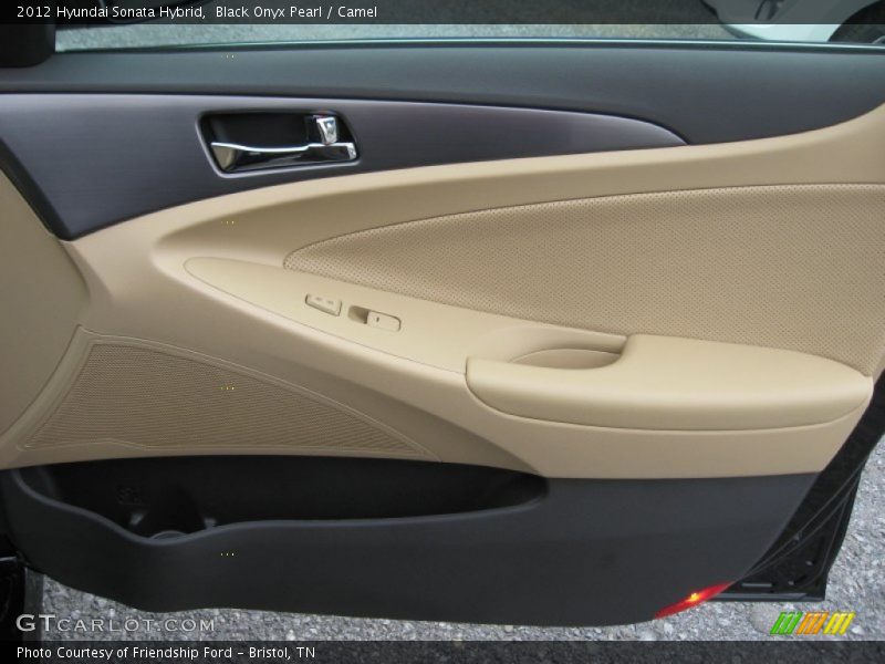 Black Onyx Pearl / Camel 2012 Hyundai Sonata Hybrid