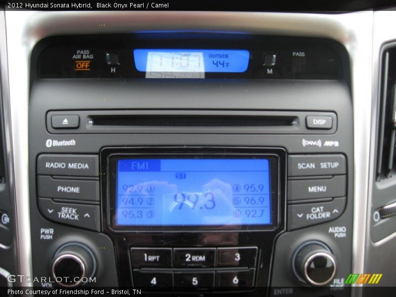 Black Onyx Pearl / Camel 2012 Hyundai Sonata Hybrid