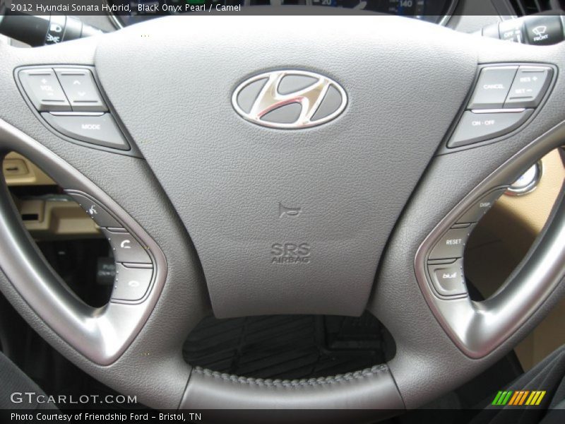 Black Onyx Pearl / Camel 2012 Hyundai Sonata Hybrid