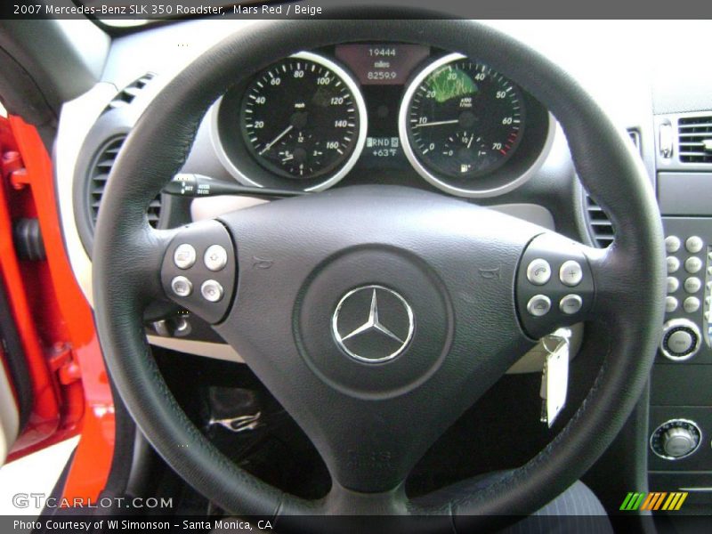 Mars Red / Beige 2007 Mercedes-Benz SLK 350 Roadster