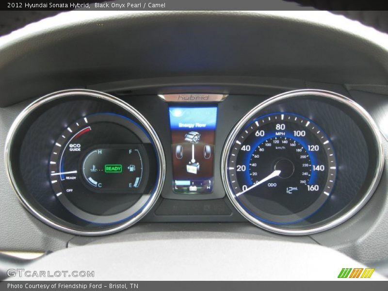 Black Onyx Pearl / Camel 2012 Hyundai Sonata Hybrid