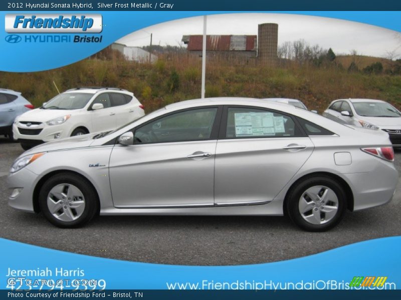 Silver Frost Metallic / Gray 2012 Hyundai Sonata Hybrid