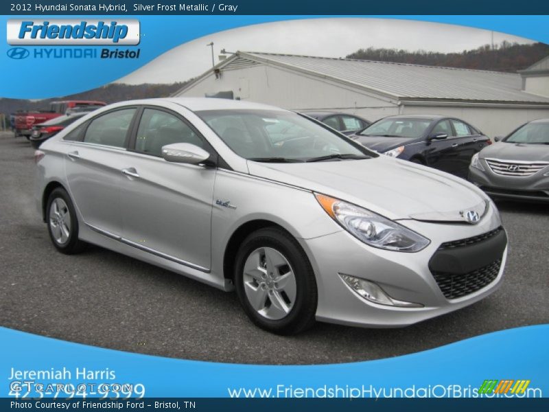Silver Frost Metallic / Gray 2012 Hyundai Sonata Hybrid