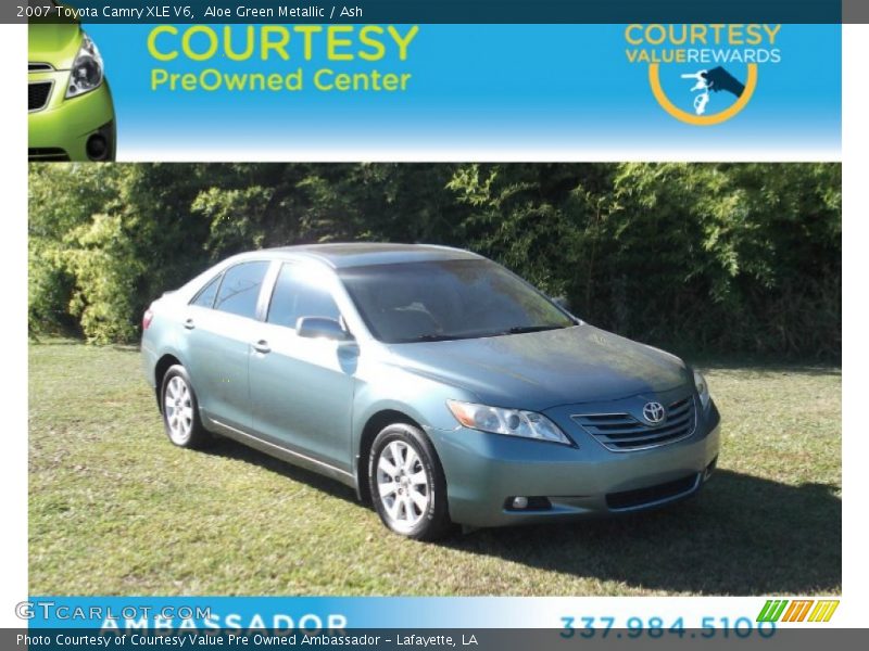Aloe Green Metallic / Ash 2007 Toyota Camry XLE V6
