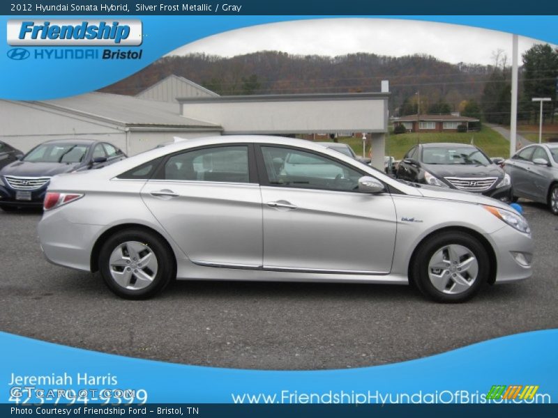 Silver Frost Metallic / Gray 2012 Hyundai Sonata Hybrid