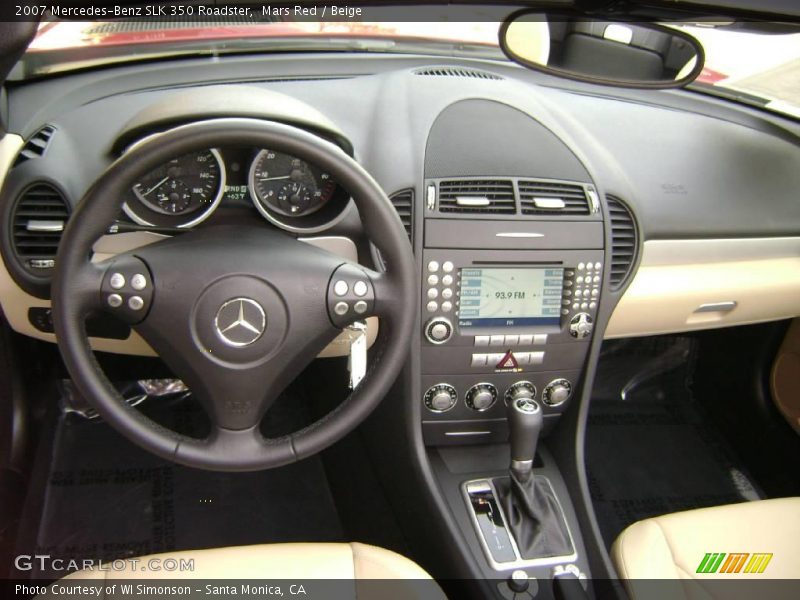 Mars Red / Beige 2007 Mercedes-Benz SLK 350 Roadster