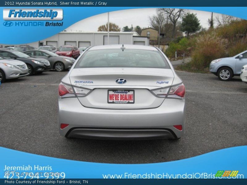 Silver Frost Metallic / Gray 2012 Hyundai Sonata Hybrid
