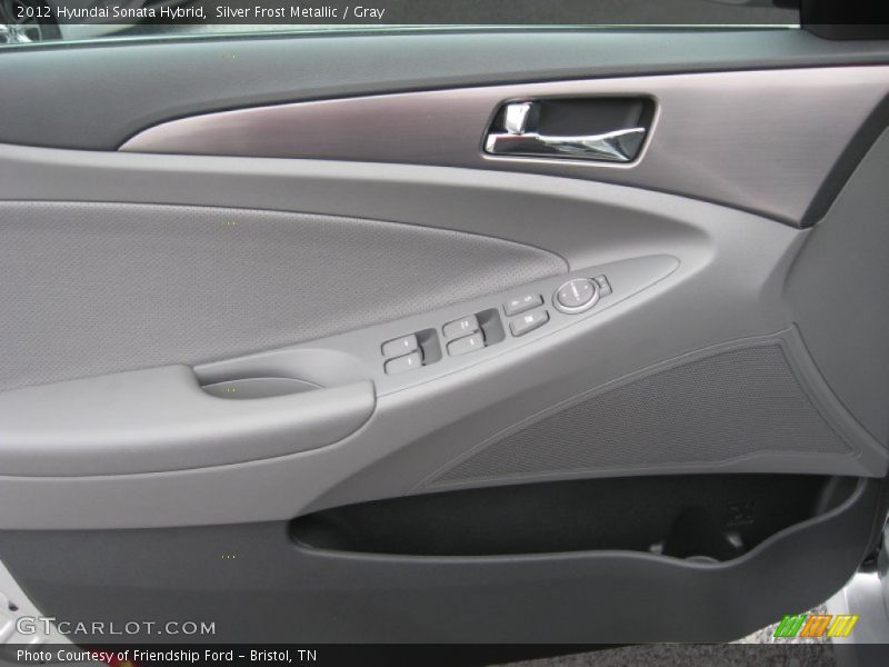 Silver Frost Metallic / Gray 2012 Hyundai Sonata Hybrid
