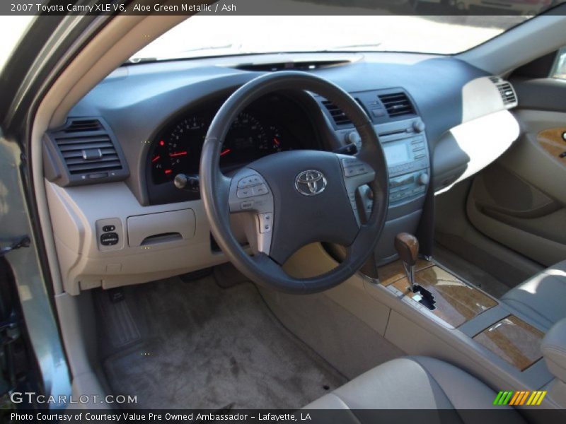 Aloe Green Metallic / Ash 2007 Toyota Camry XLE V6