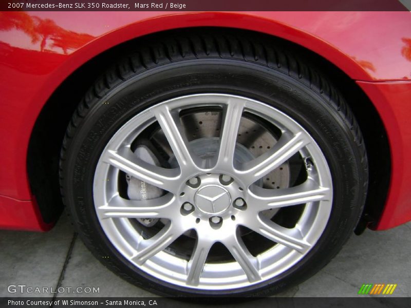 Mars Red / Beige 2007 Mercedes-Benz SLK 350 Roadster