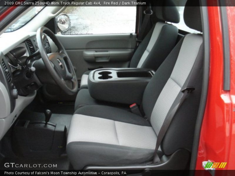 Fire Red / Dark Titanium 2009 GMC Sierra 2500HD Work Truck Regular Cab 4x4