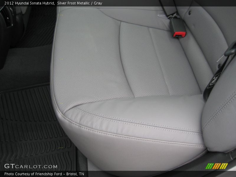 Silver Frost Metallic / Gray 2012 Hyundai Sonata Hybrid