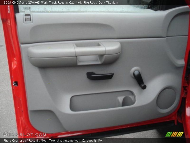 Fire Red / Dark Titanium 2009 GMC Sierra 2500HD Work Truck Regular Cab 4x4