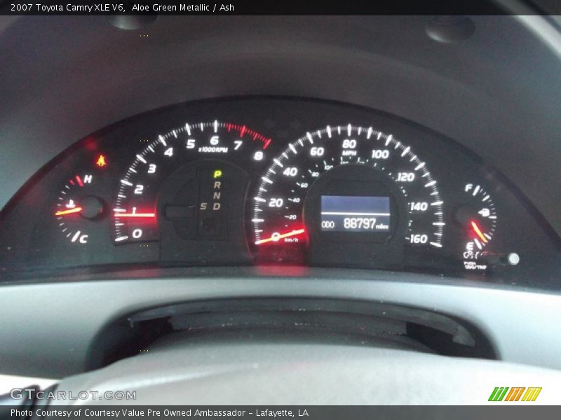 Aloe Green Metallic / Ash 2007 Toyota Camry XLE V6