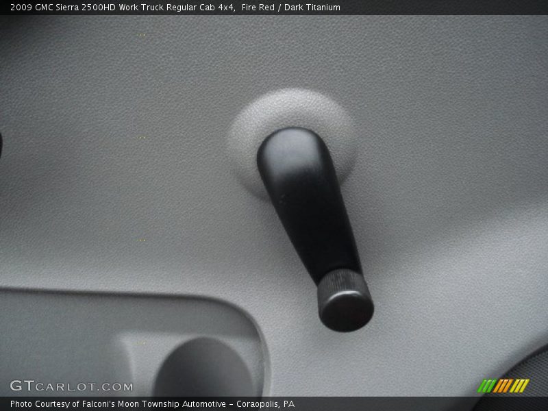 Fire Red / Dark Titanium 2009 GMC Sierra 2500HD Work Truck Regular Cab 4x4