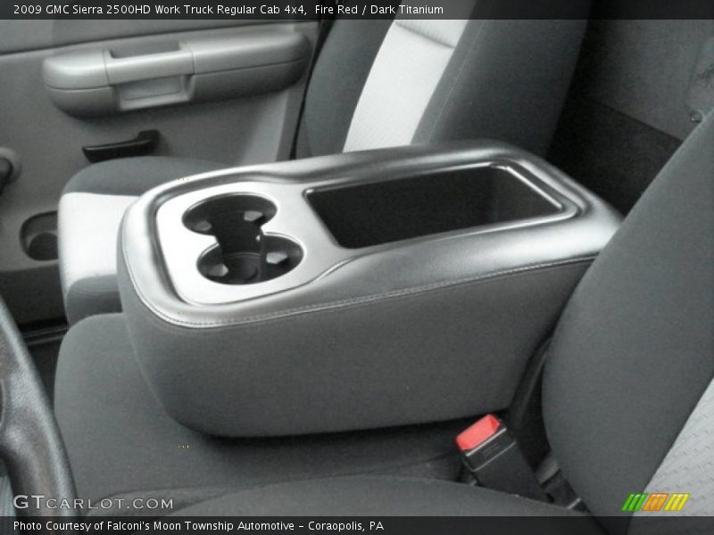 Fire Red / Dark Titanium 2009 GMC Sierra 2500HD Work Truck Regular Cab 4x4