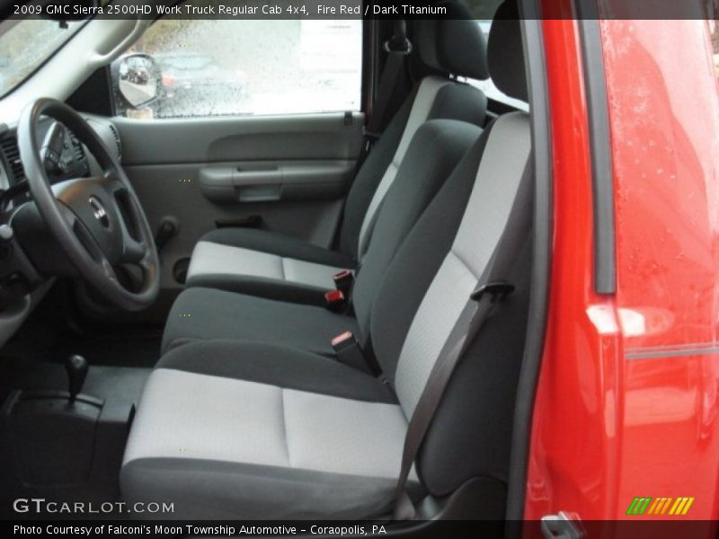 Fire Red / Dark Titanium 2009 GMC Sierra 2500HD Work Truck Regular Cab 4x4