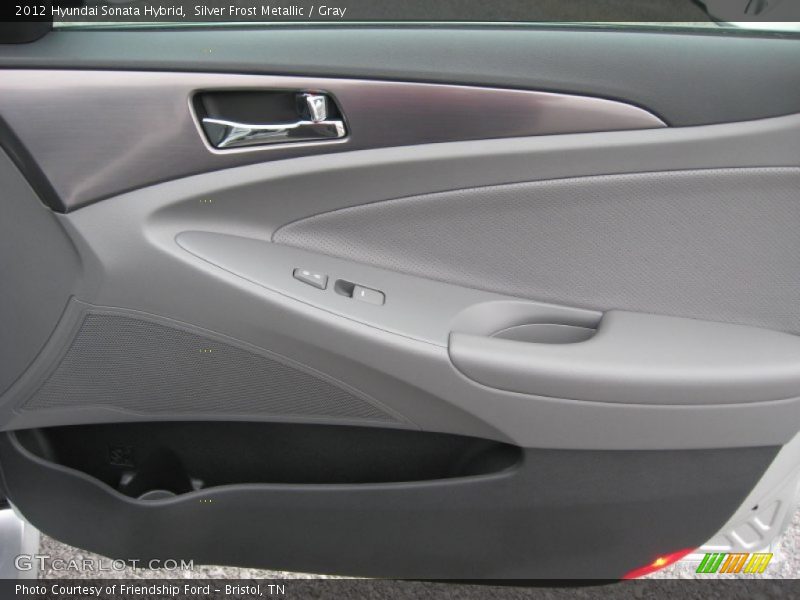 Silver Frost Metallic / Gray 2012 Hyundai Sonata Hybrid