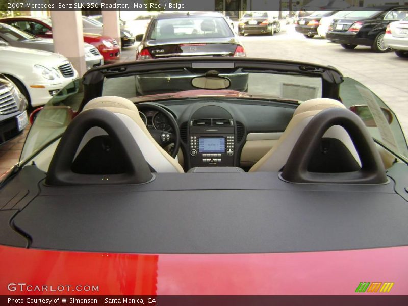 Mars Red / Beige 2007 Mercedes-Benz SLK 350 Roadster