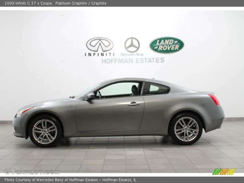 Platinum Graphite / Graphite 2009 Infiniti G 37 x Coupe