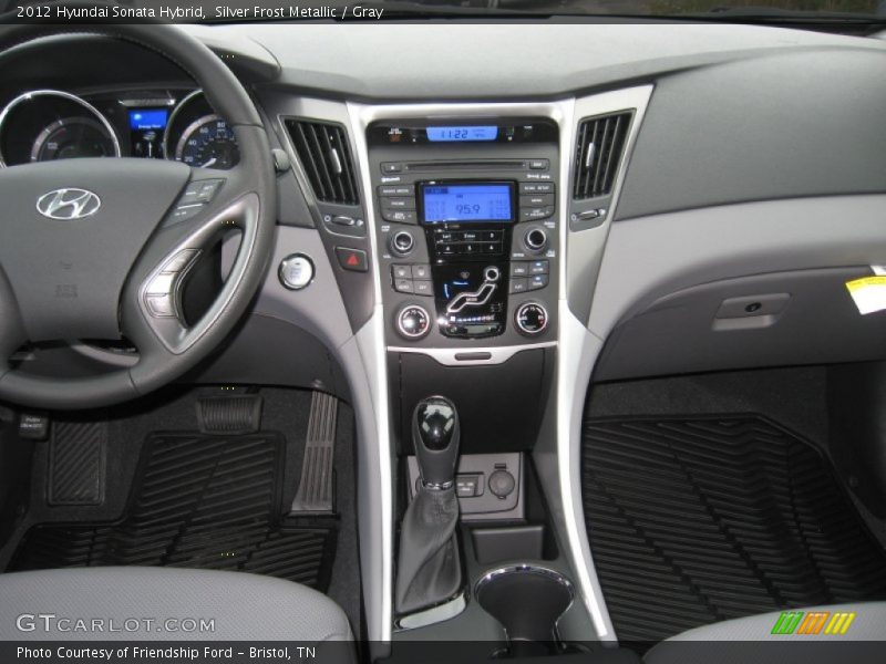 Silver Frost Metallic / Gray 2012 Hyundai Sonata Hybrid