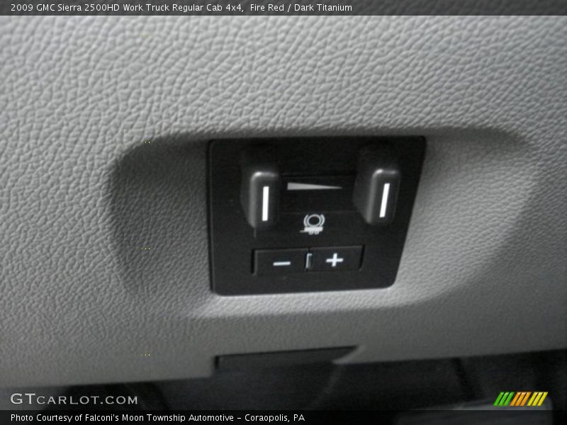 Fire Red / Dark Titanium 2009 GMC Sierra 2500HD Work Truck Regular Cab 4x4