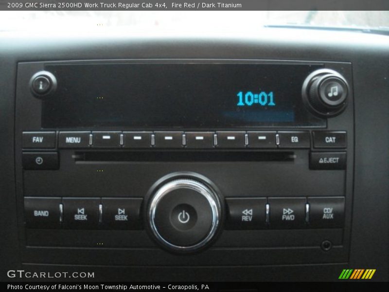 Fire Red / Dark Titanium 2009 GMC Sierra 2500HD Work Truck Regular Cab 4x4