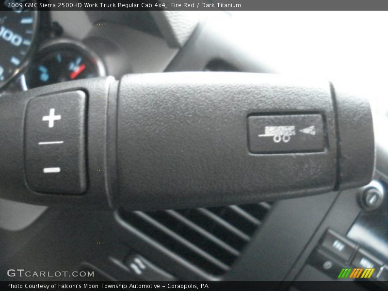 Fire Red / Dark Titanium 2009 GMC Sierra 2500HD Work Truck Regular Cab 4x4