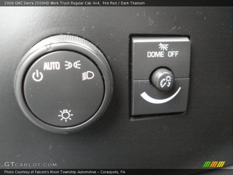 Fire Red / Dark Titanium 2009 GMC Sierra 2500HD Work Truck Regular Cab 4x4