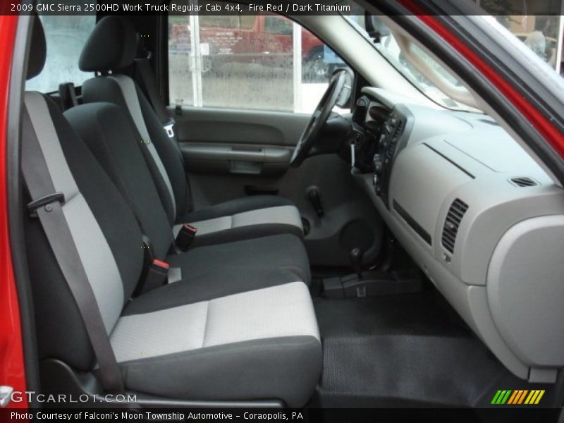 Fire Red / Dark Titanium 2009 GMC Sierra 2500HD Work Truck Regular Cab 4x4