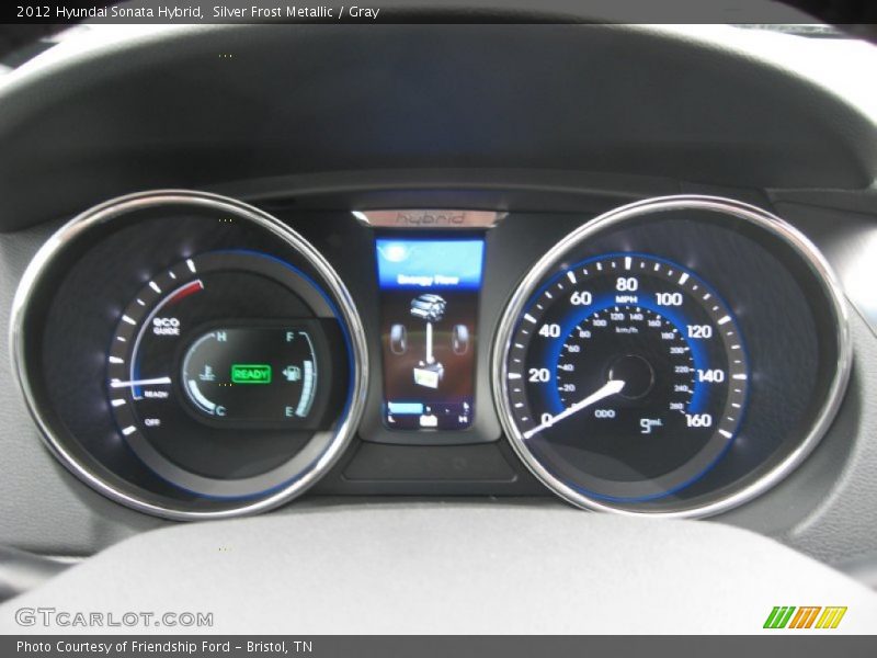 Silver Frost Metallic / Gray 2012 Hyundai Sonata Hybrid