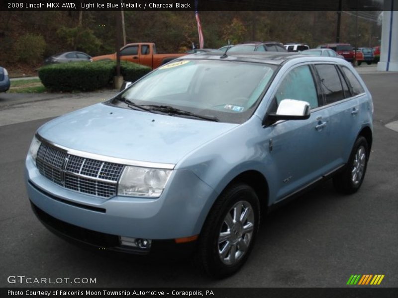 Light Ice Blue Metallic / Charcoal Black 2008 Lincoln MKX AWD