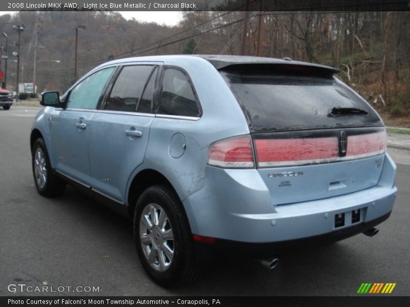Light Ice Blue Metallic / Charcoal Black 2008 Lincoln MKX AWD
