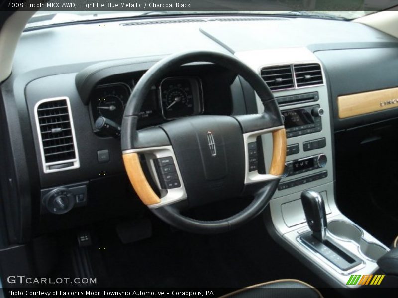 Light Ice Blue Metallic / Charcoal Black 2008 Lincoln MKX AWD