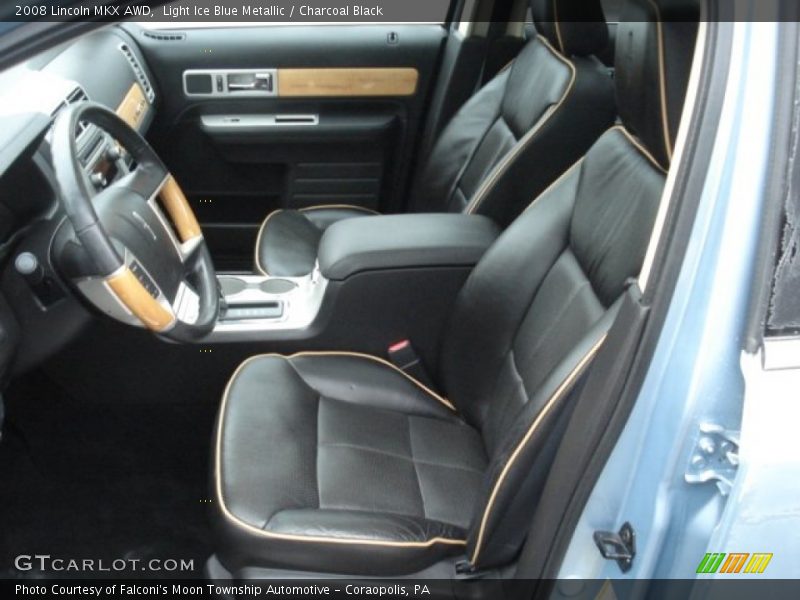 Light Ice Blue Metallic / Charcoal Black 2008 Lincoln MKX AWD
