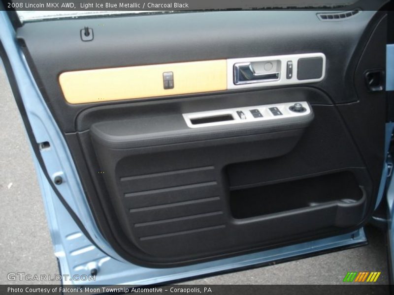 Light Ice Blue Metallic / Charcoal Black 2008 Lincoln MKX AWD