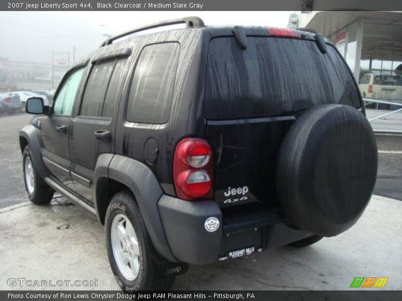 Black Clearcoat / Medium Slate Gray 2007 Jeep Liberty Sport 4x4