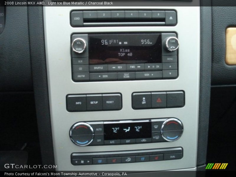 Light Ice Blue Metallic / Charcoal Black 2008 Lincoln MKX AWD