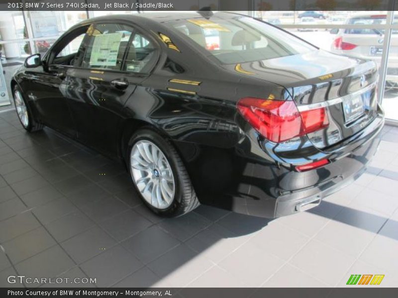 Jet Black / Saddle/Black 2013 BMW 7 Series 740i Sedan