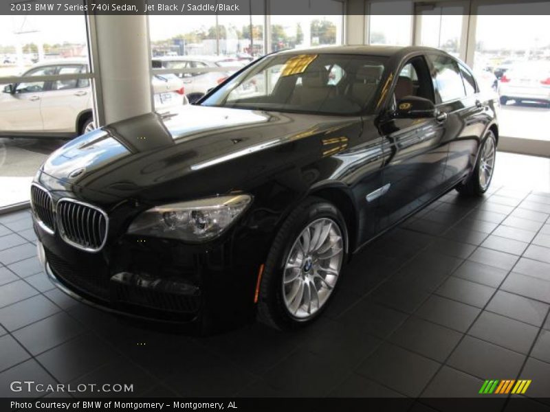 Jet Black / Saddle/Black 2013 BMW 7 Series 740i Sedan