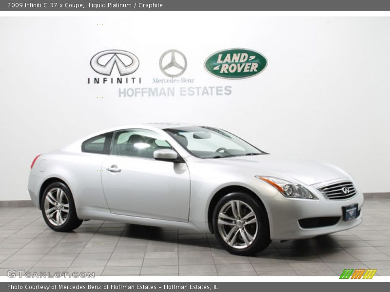 Liquid Platinum / Graphite 2009 Infiniti G 37 x Coupe