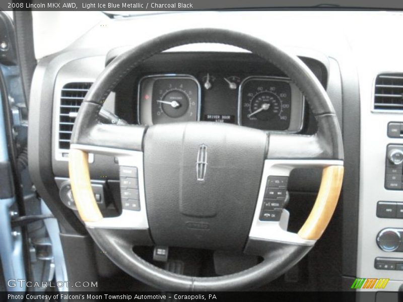 Light Ice Blue Metallic / Charcoal Black 2008 Lincoln MKX AWD